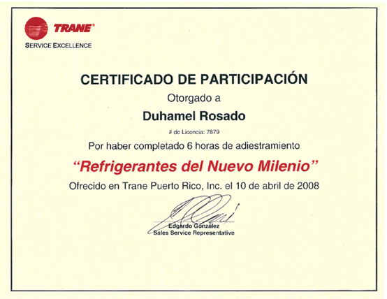 Certificaciones