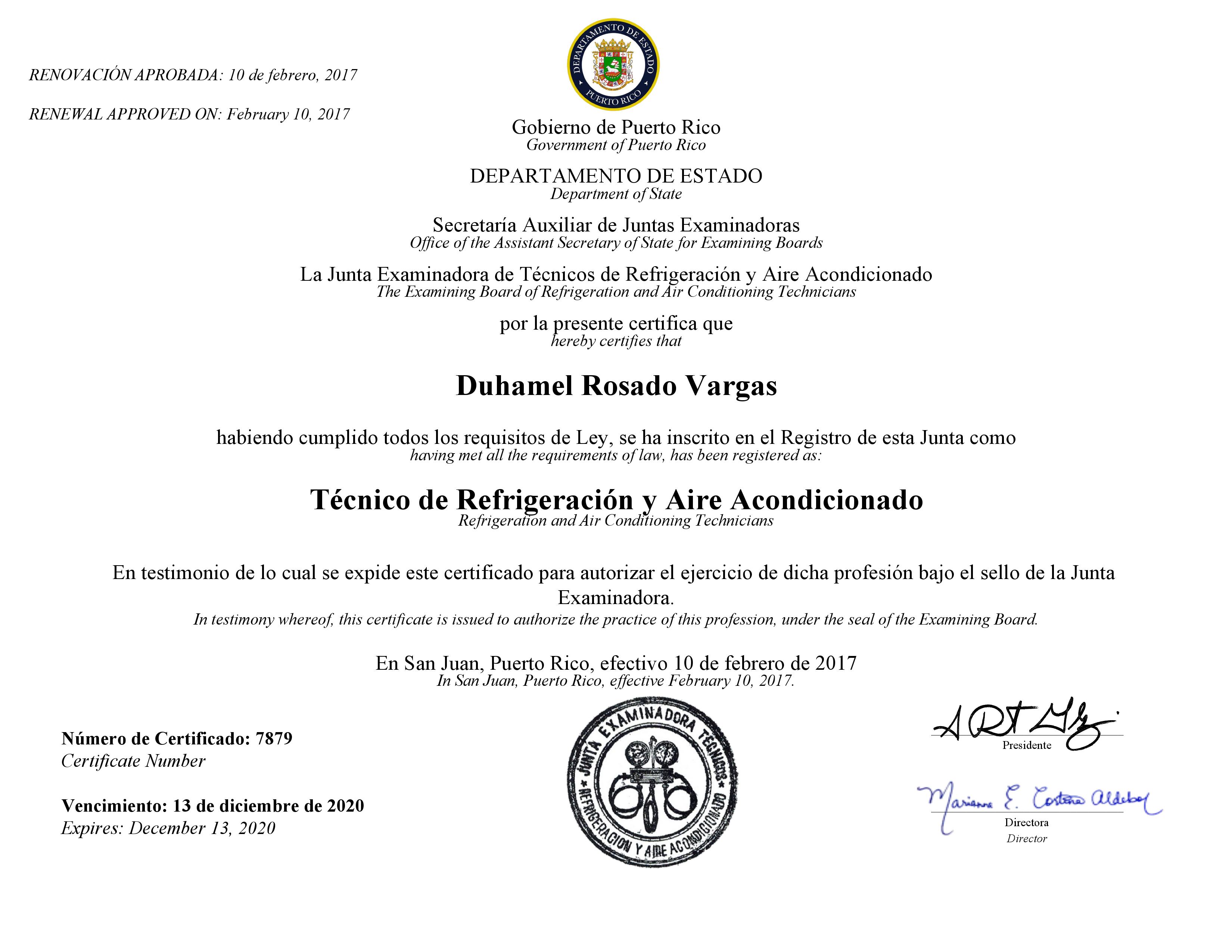 Licencia de departamento de estado
